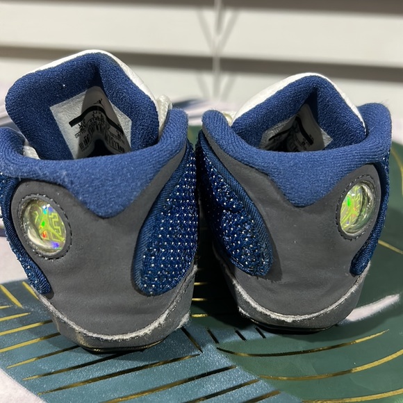 Baby 2c Jordan 13 retro blue flint grey 414582-401 - Picture 5 of 12